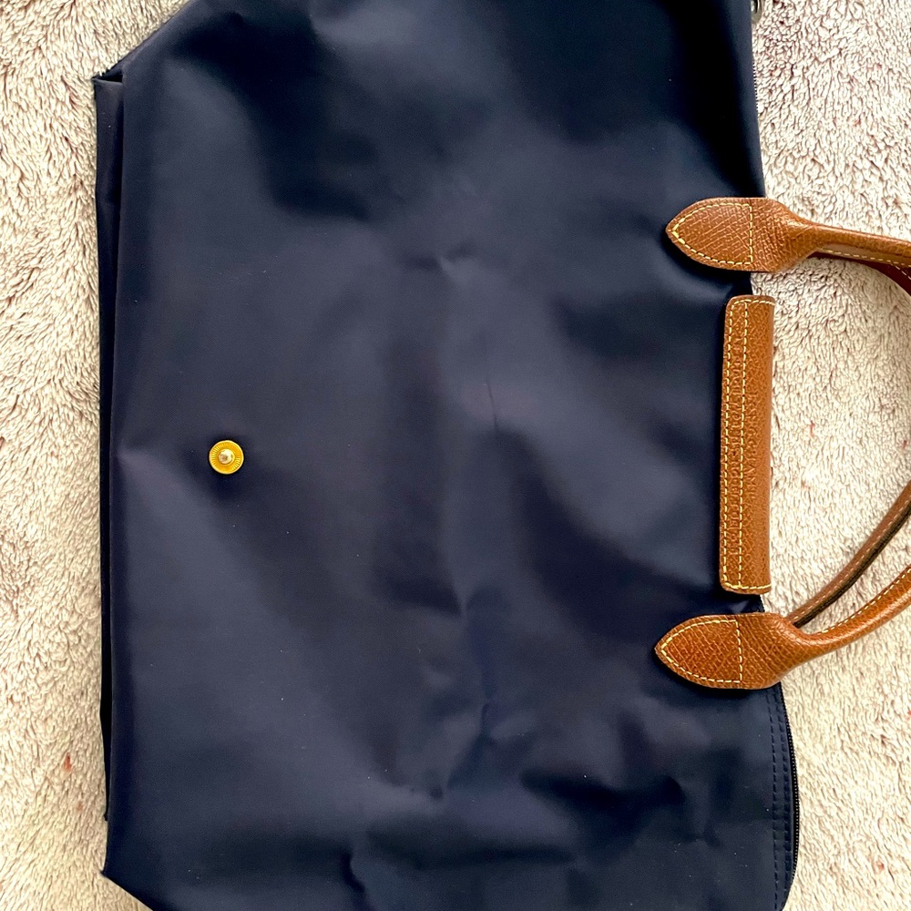 Longchamp Original Medium pliage tote bag | Navy | Small straps| from France